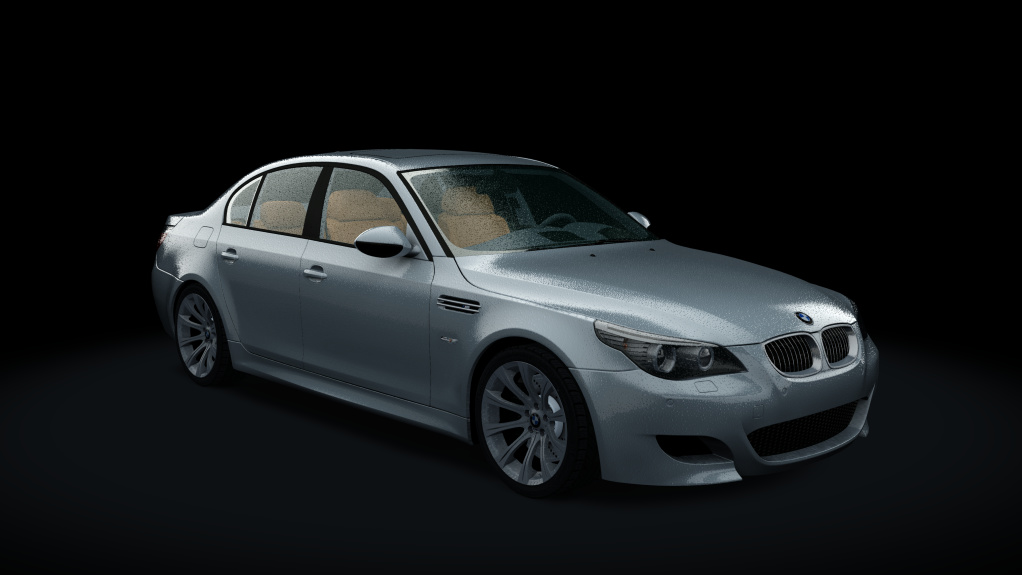 BMW M5 (E60 SMG - Rain), skin Silver_Grey_Metallic