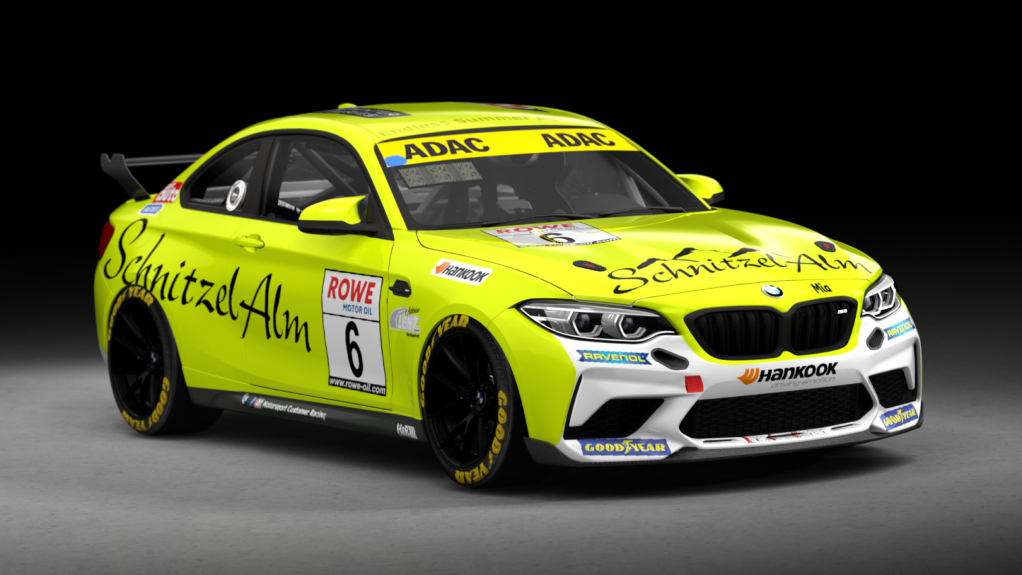 BMW M2 CS Racing, skin BMW Schnitzel Alm Racing 6