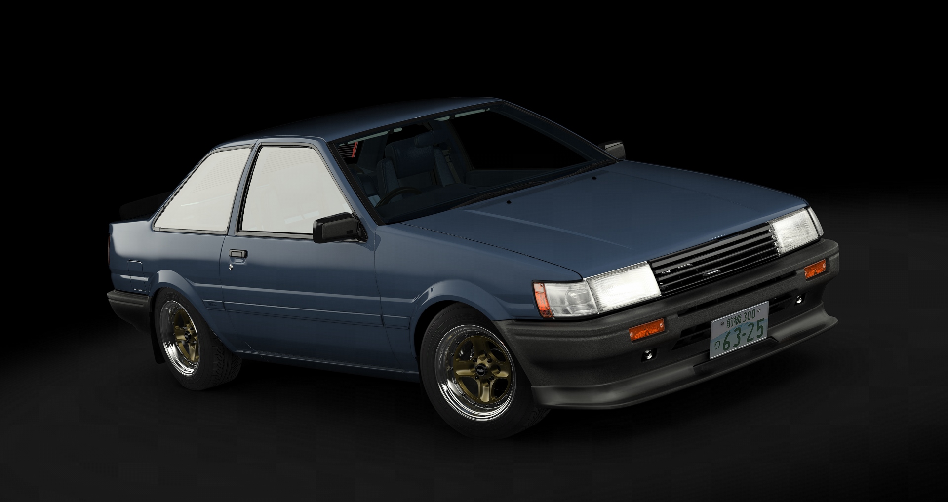 Toyota AE86 Coupe Tuned, skin 02_blue