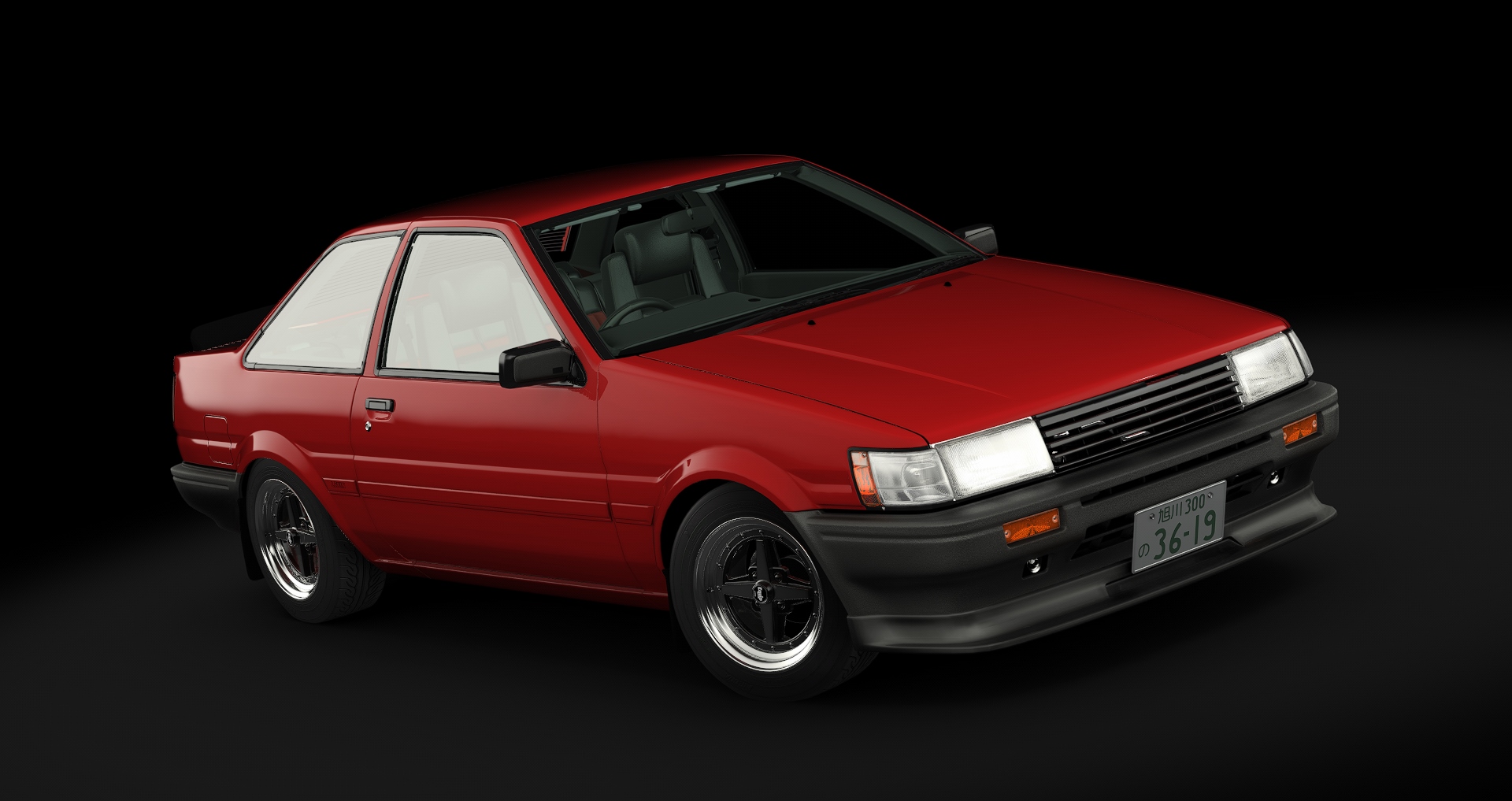 Toyota AE86 Coupe Tuned tweaked, skin 01_red