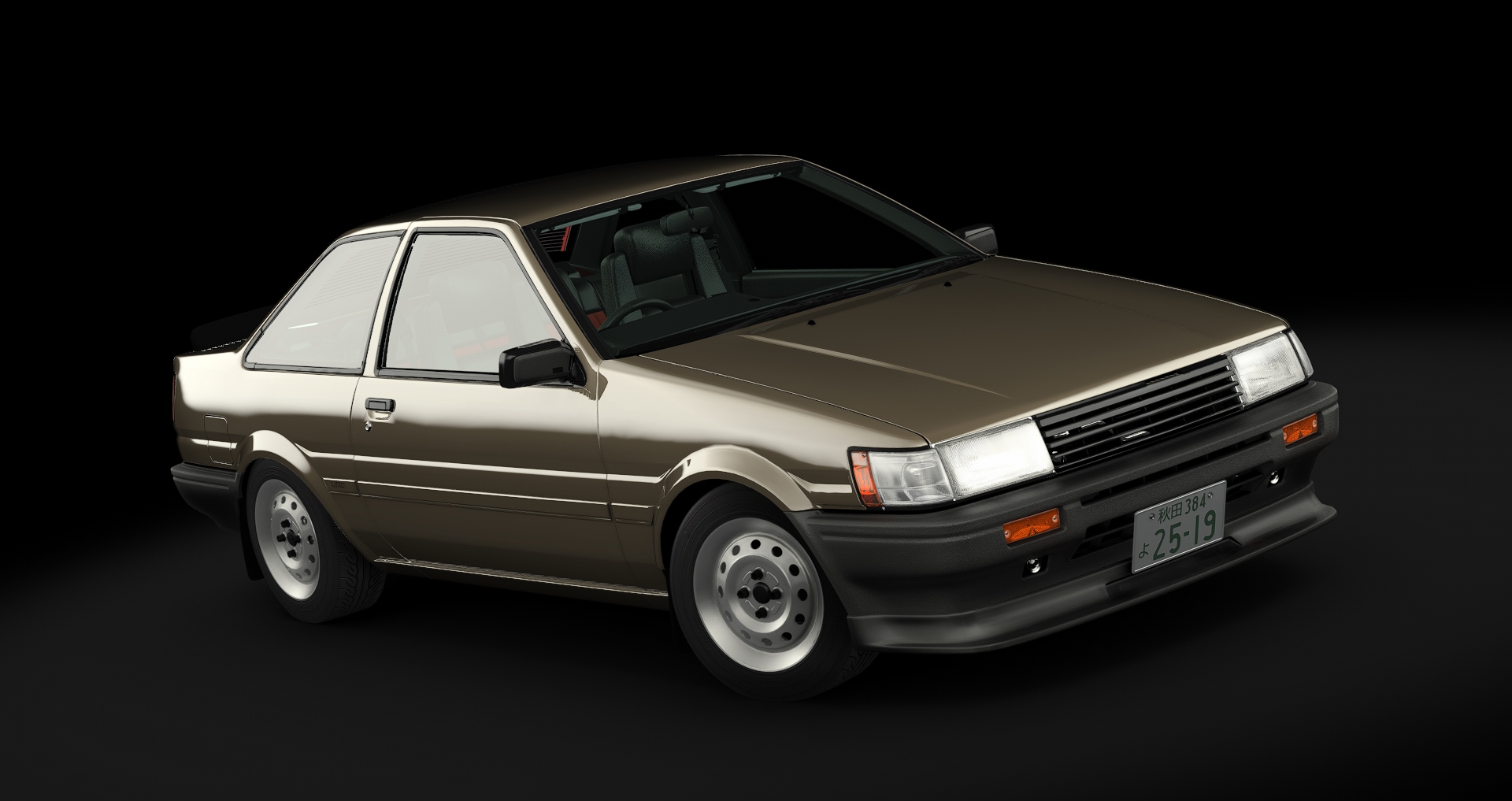 Toyota AE86 Coupe Tuned tweaked, skin 04_old_brown