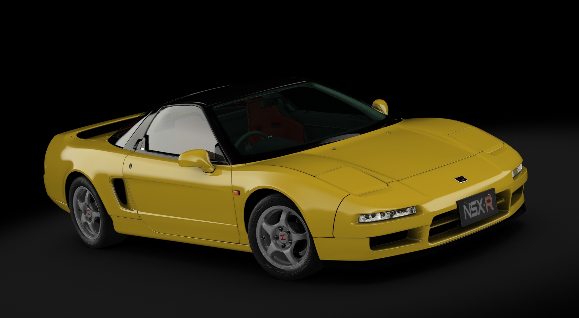 Honda NSX NA1 Type R swapped tyres, skin 03_indy_yellow_pearl