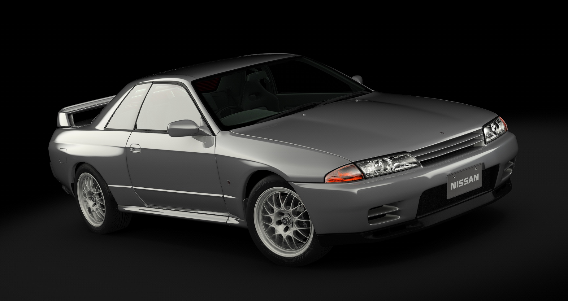 Nissan R32 GT-R V-Spec II tweaked, skin 03_spark_silver_metallic