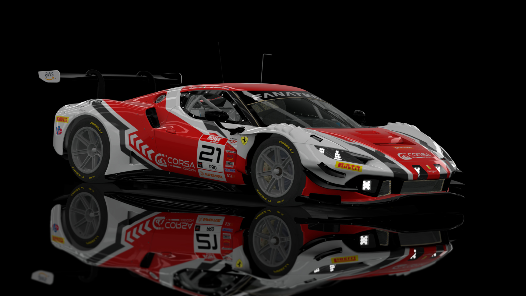GT3 EVO - Ferrari 296 GT3 2023 FSR, skin 2023 Conquest Racing #21