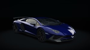 Lamborghini Aventador SV, skin 14_blu_fontus_metal