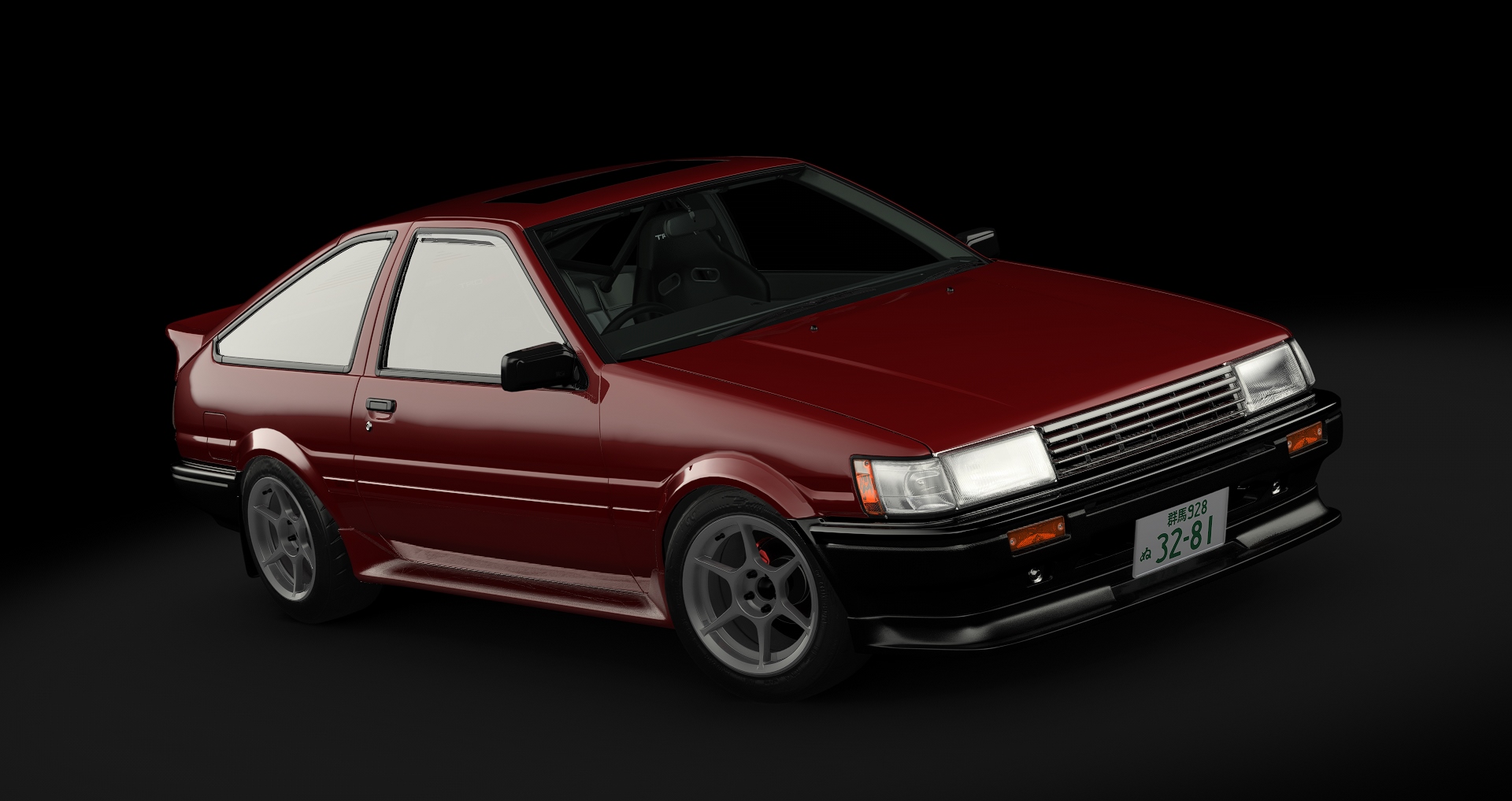 Toyota AE86 Tuned tweaked, skin 04_trd_86