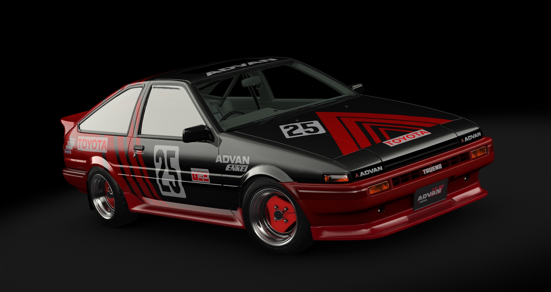 Toyota AE86 Tuned tweaked, skin 06_red