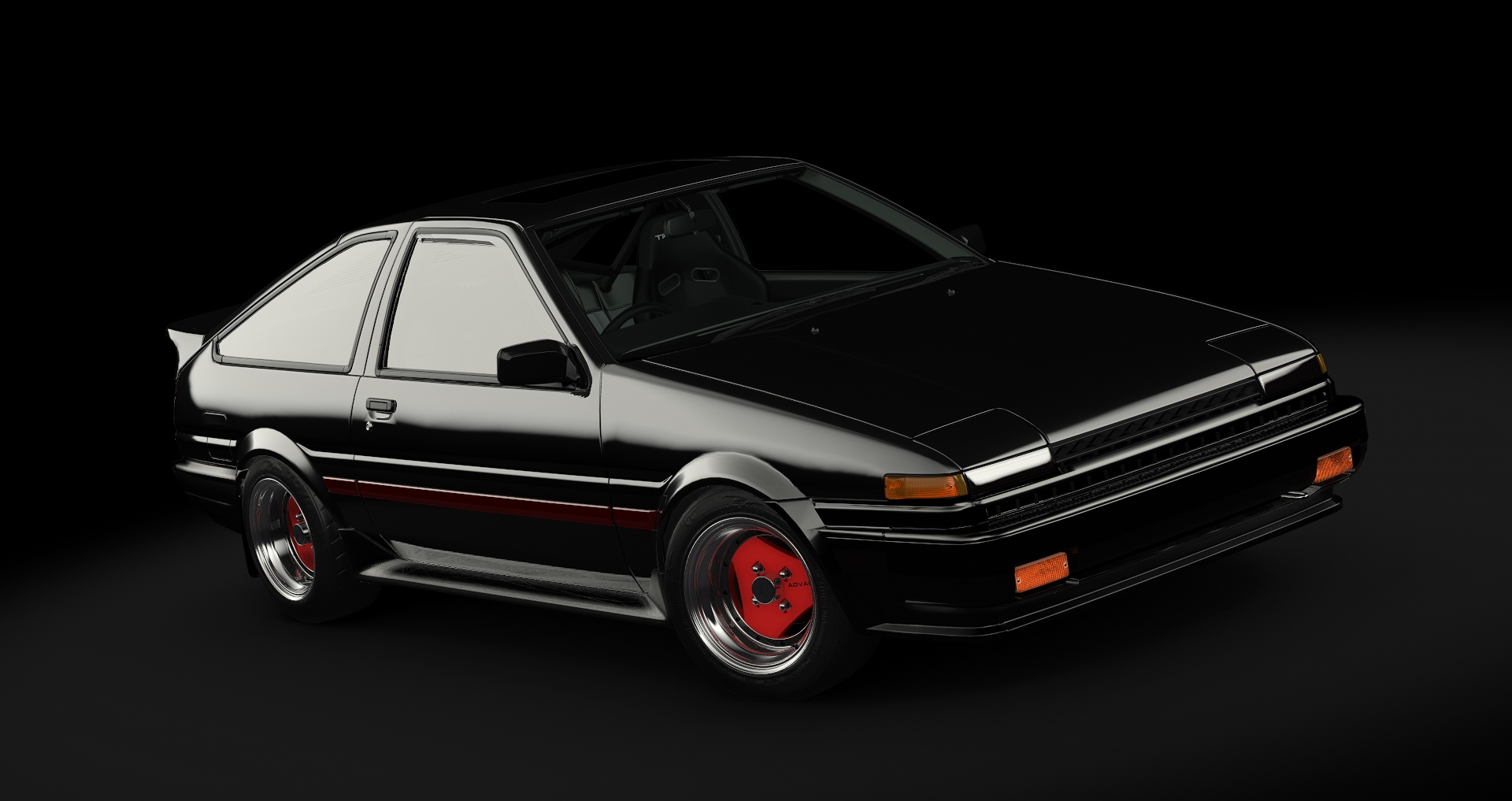 Toyota AE86 Tuned tweaked, skin 11_advan