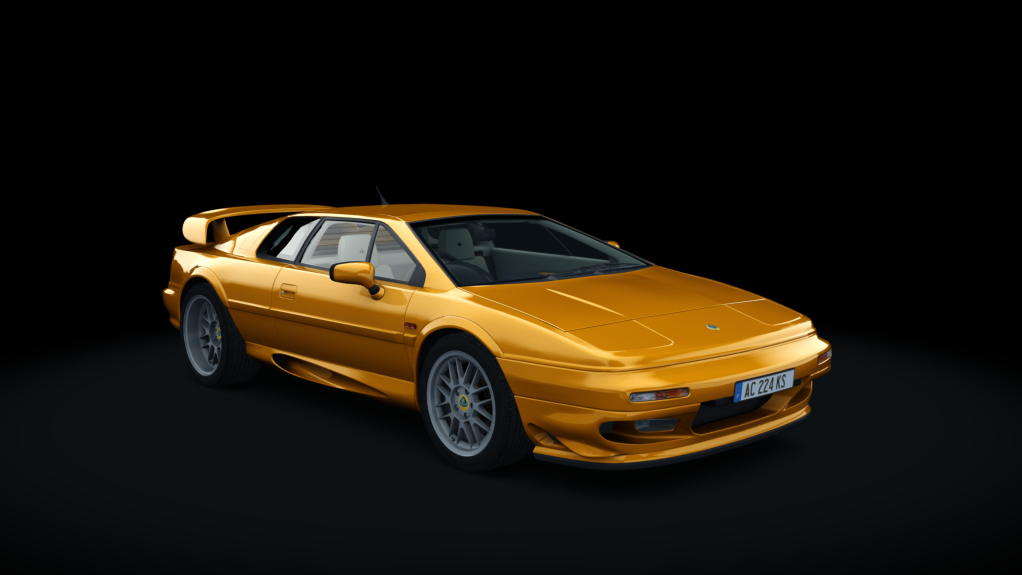 Lotus Esprit V8 s1, skin chrome_orange