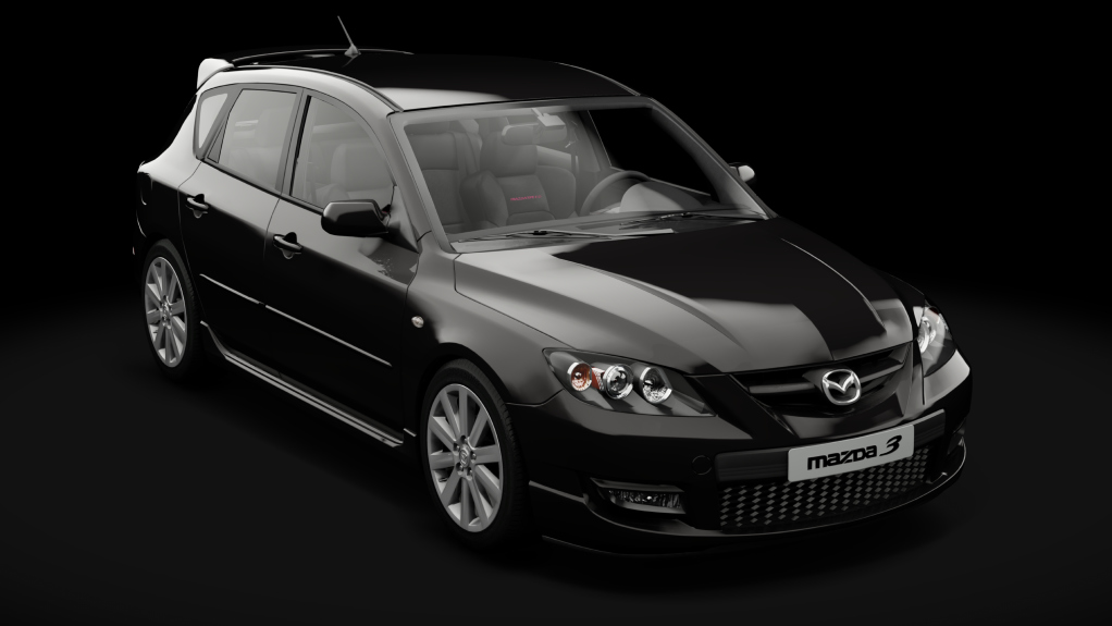 Mazda Mazdaspeed 3 2009, skin 01_jet_black_mica