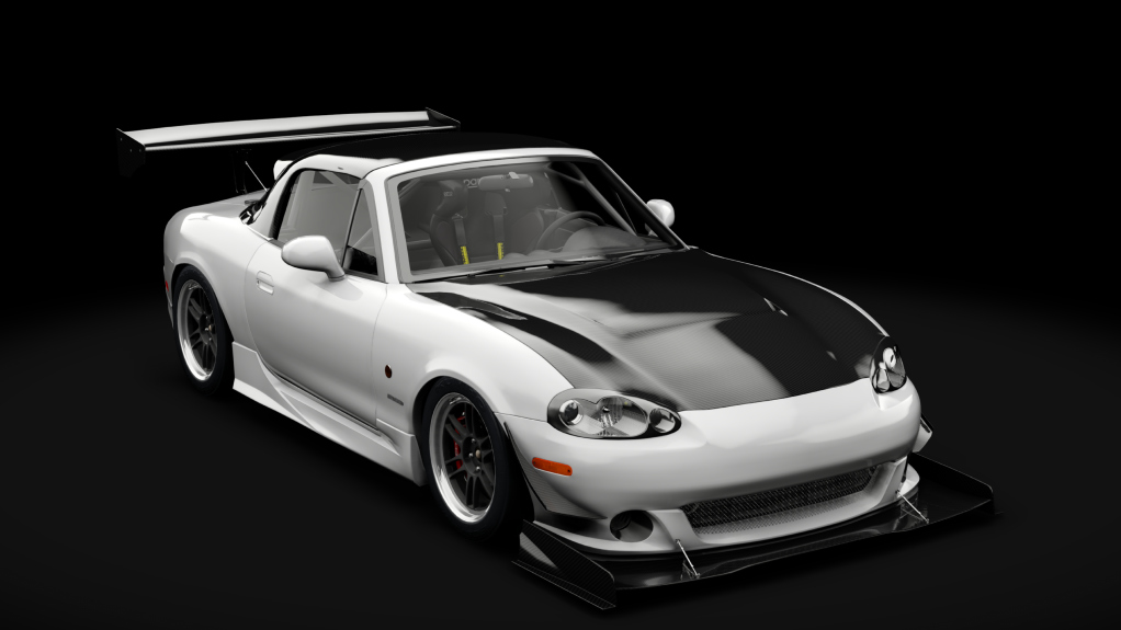 Mazda MX-5 2001 Track Turbo, skin Cystal White Pearl Mica