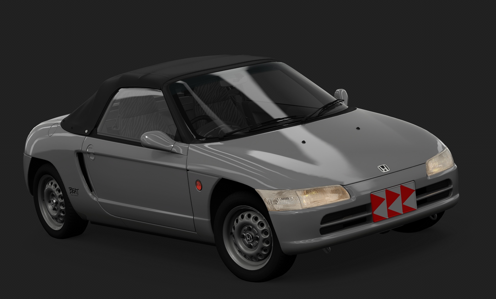 Honda Beat tweaked, skin Blade_Silver_Metallic