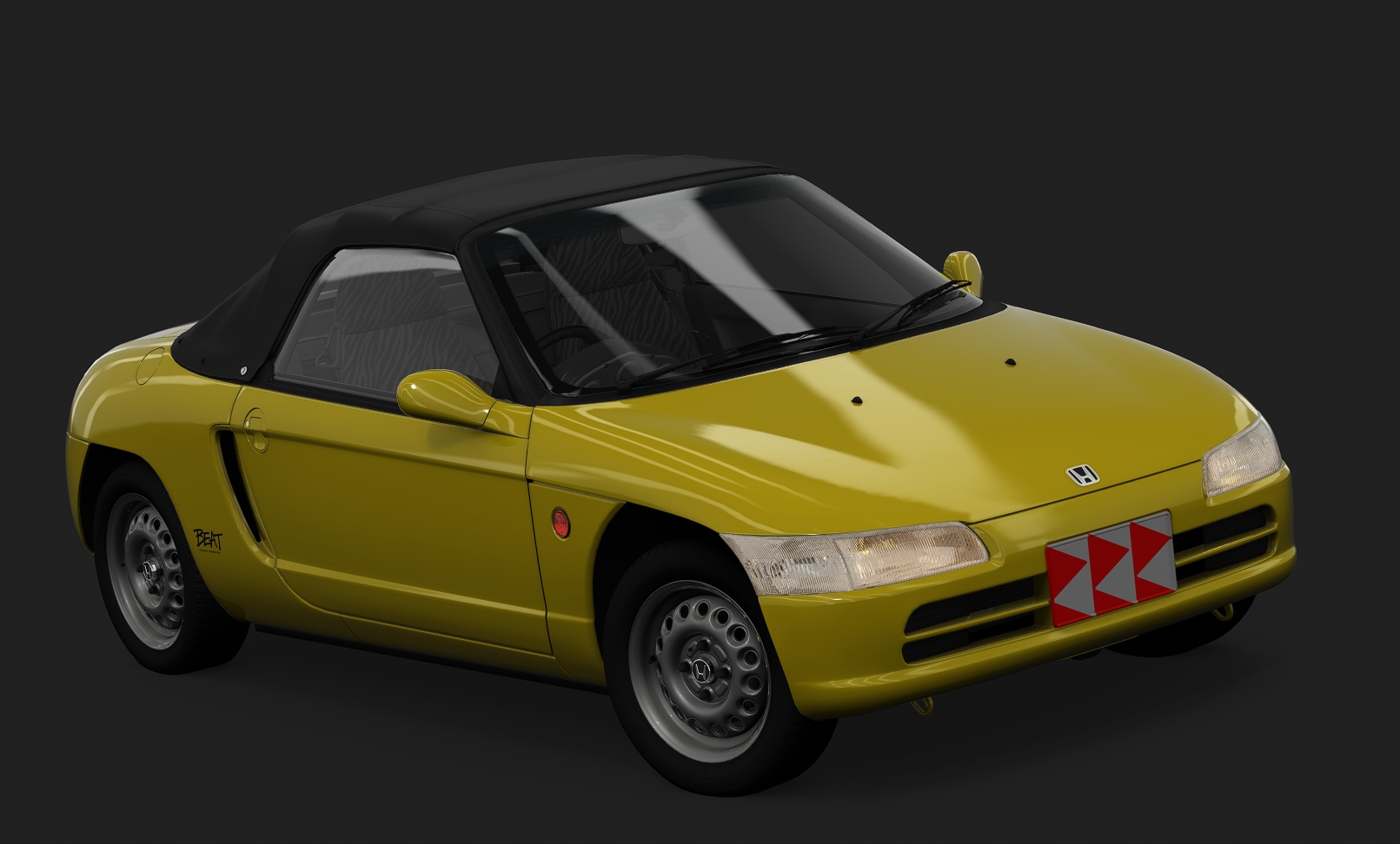 Honda Beat tweaked, skin Carnival_Yellow