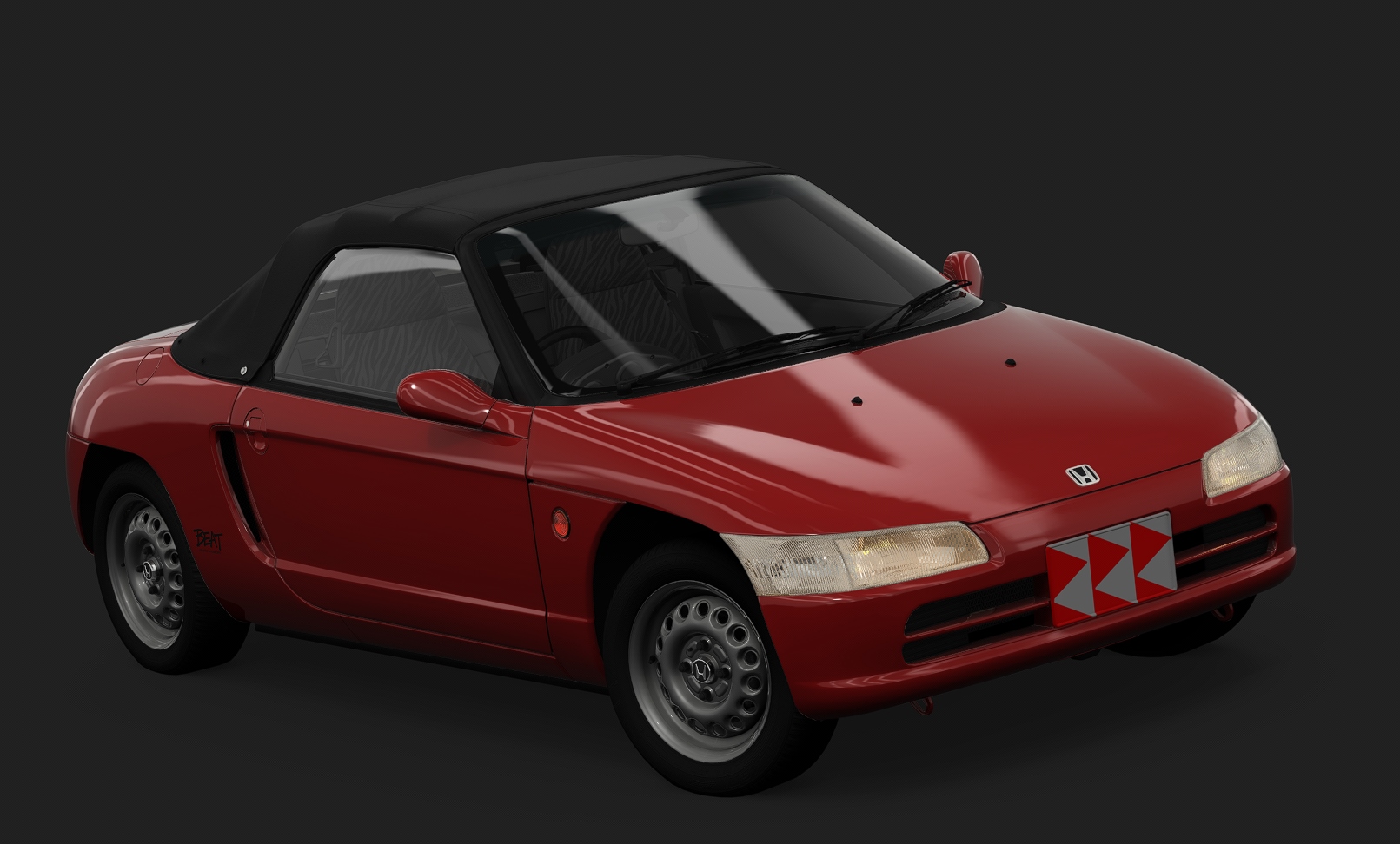 Honda Beat tweaked, skin Festival_Red