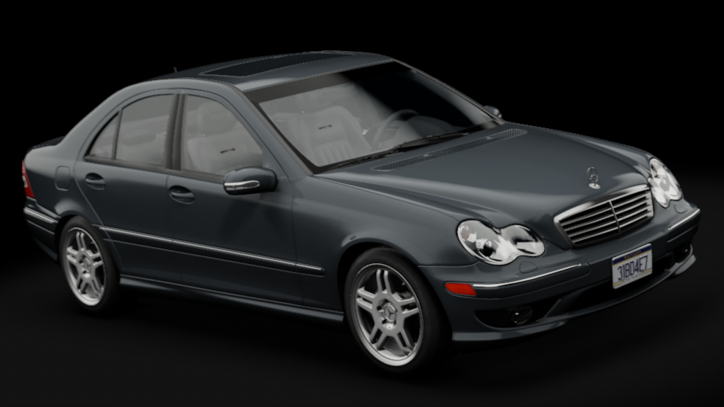 Mercedes-Benz C55 AMG (W203), skin Black Opal Metallic