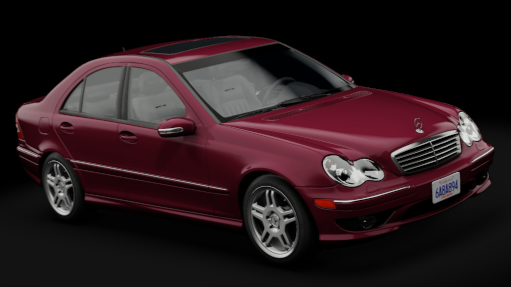 Mercedes-Benz C55 AMG (W203), skin Bordeaux Red Metallic