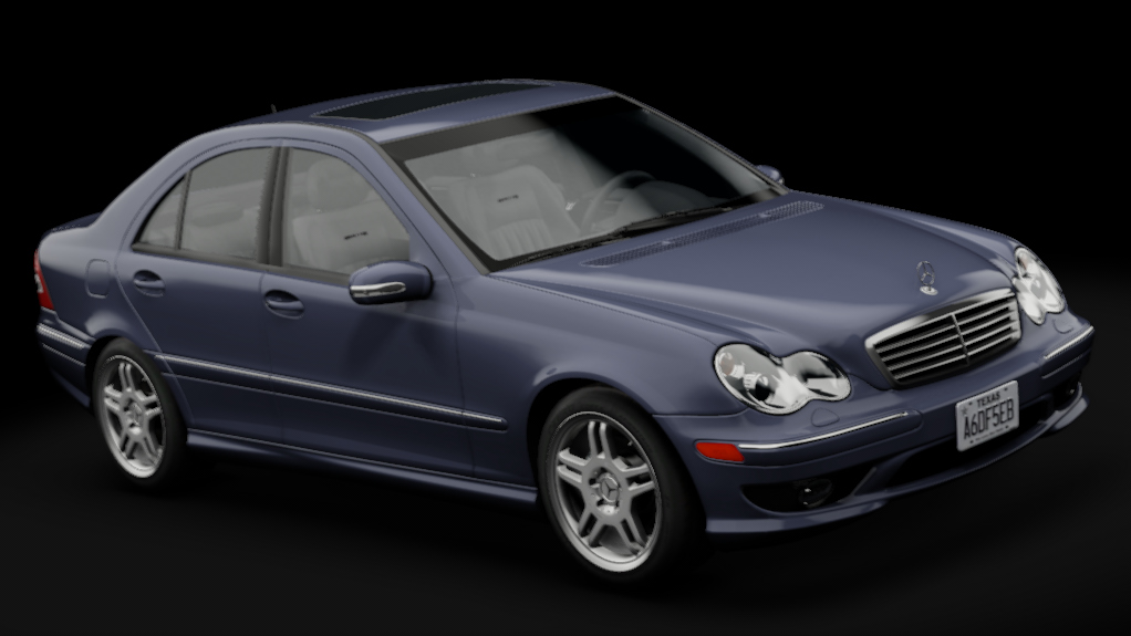 Mercedes-Benz C55 AMG (W203), skin Capri Blue Metallic