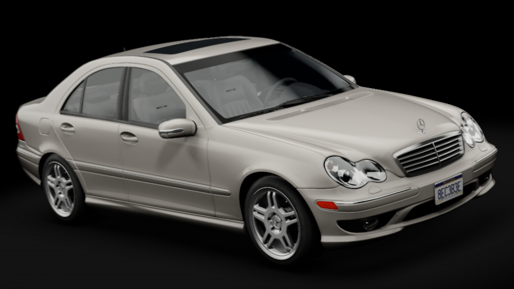 Mercedes-Benz C55 AMG (W203), skin Desert Silver Metallic