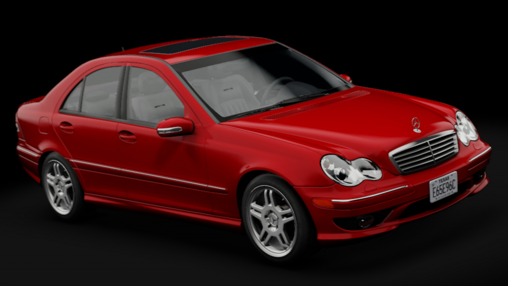 Mercedes-Benz C55 AMG (W203), skin Magma Red