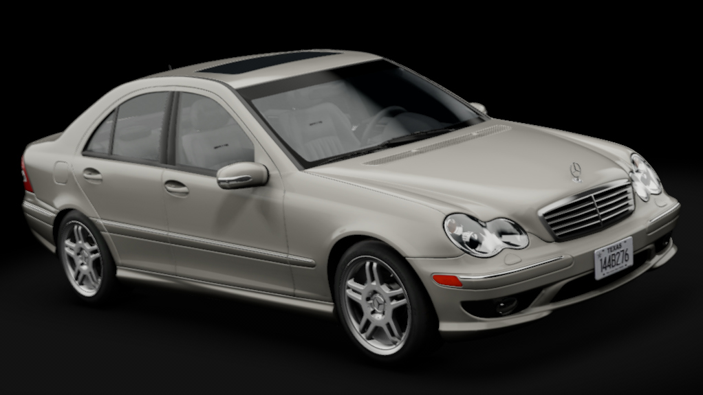 Mercedes-Benz C55 AMG (W203), skin Pewter Metallic