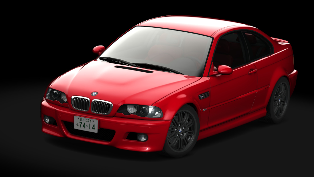 BMW M3 E46, skin Imola_red