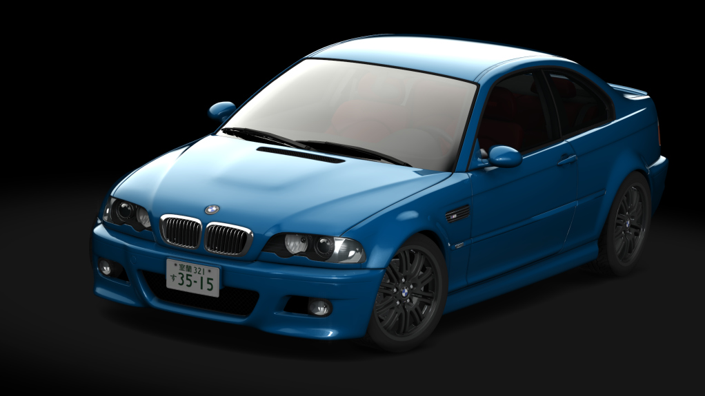 BMW M3 E46, skin Laguna Seca Blue