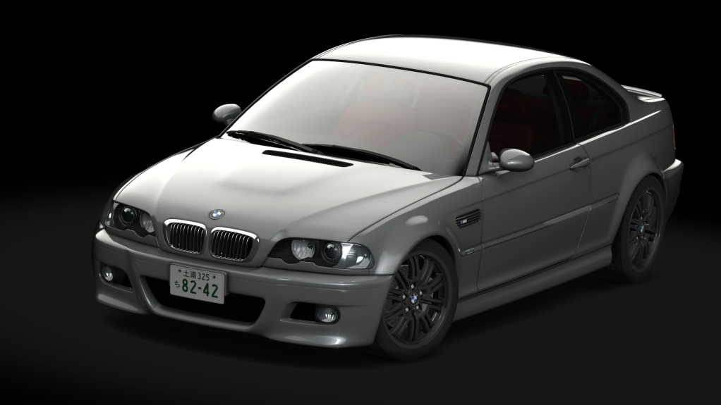 BMW M3 E46, skin Titanium_Silver_Metallic
