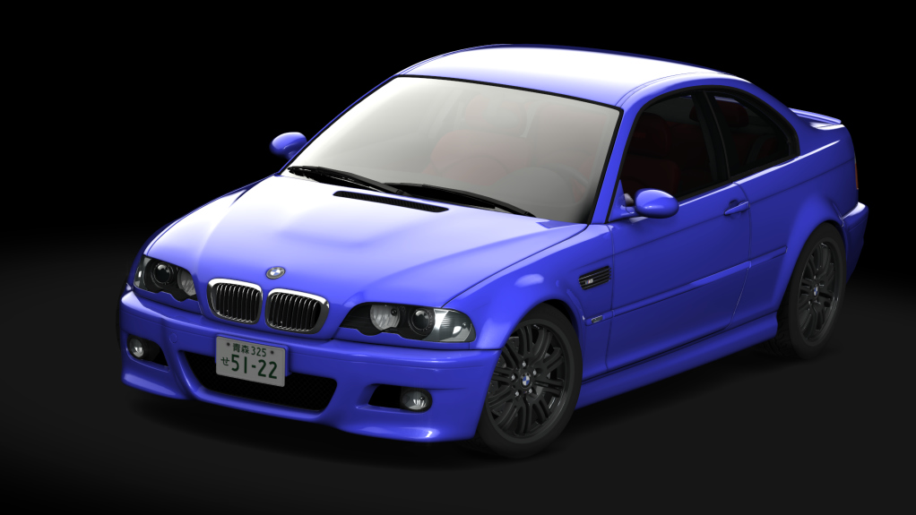 BMW M3 E46, skin velvet_blue