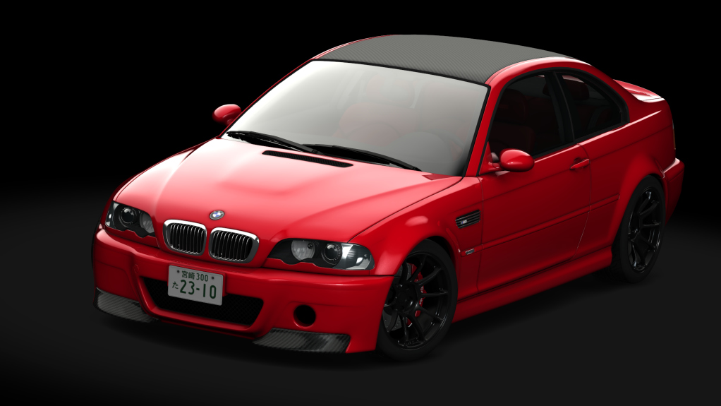 BMW M3 E46 S1, skin Imola_red