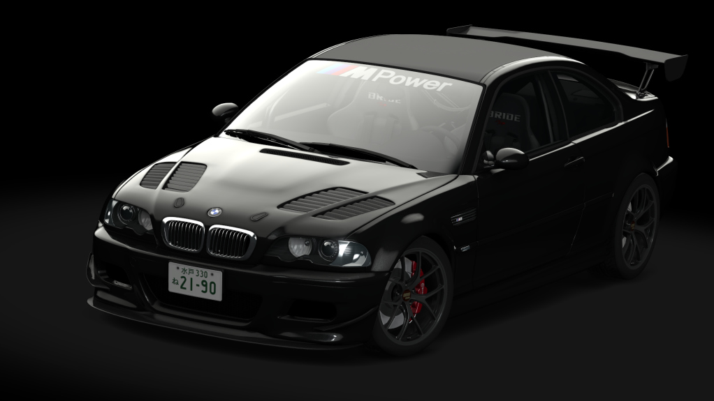 BMW M3 E46 S2, skin 06_Black_II