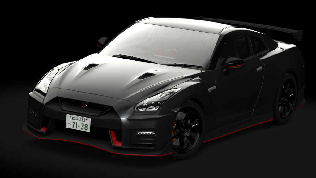 Nissan GT-R NISMO MF GHOST Version, skin black_metallic