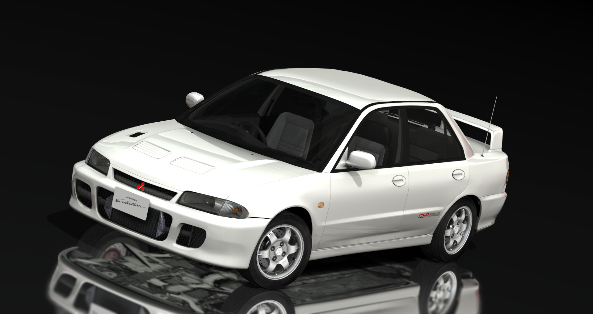 Mitsubishi Lancer Evolution GSR 1992, skin Scotia_White