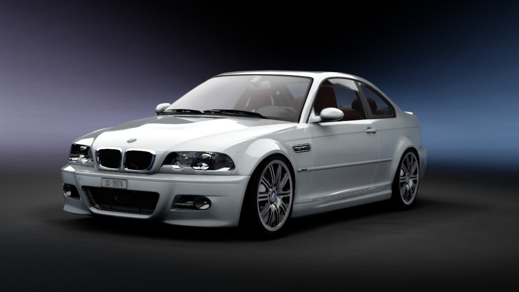 MS BMW M3 E46 SMG tweaked, skin Alpine White III