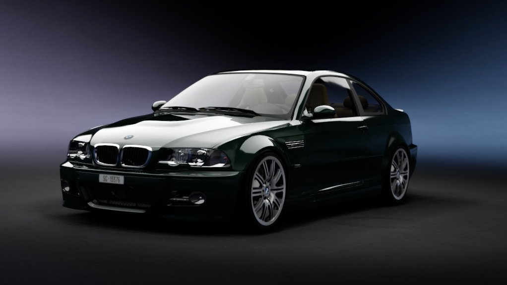 MS BMW M3 E46 SMG tweaked, skin Fern Green metallic