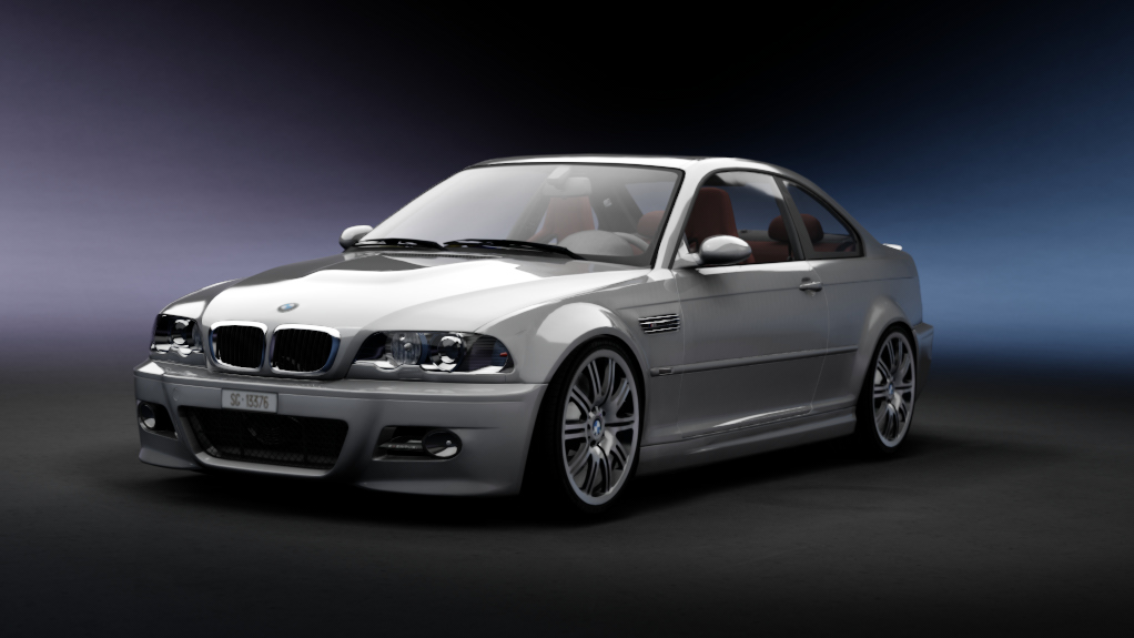 MS BMW M3 E46 SMG tweaked, skin titanium_silver_metallic