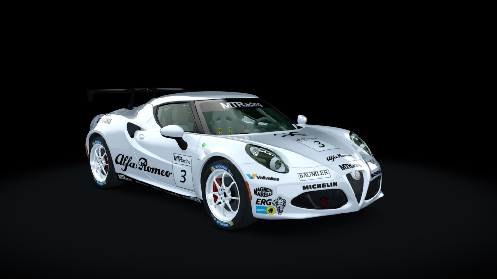 Alfa Romeo 4C 2022, skin 03_bianco