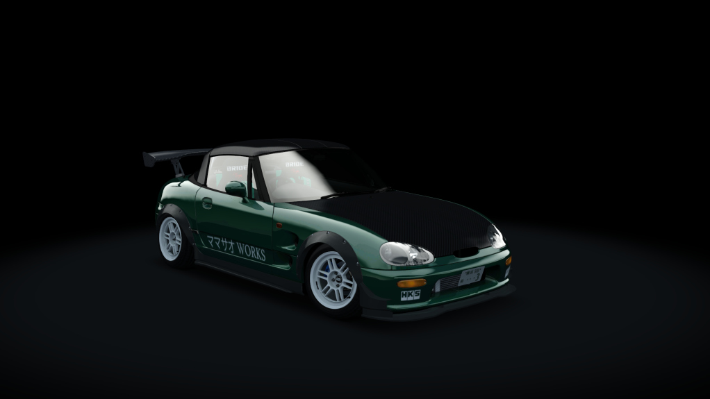 峠 Mamasao Works Suzuki Cappuccino v2 tweaked, skin Dark_turquoise_green_M