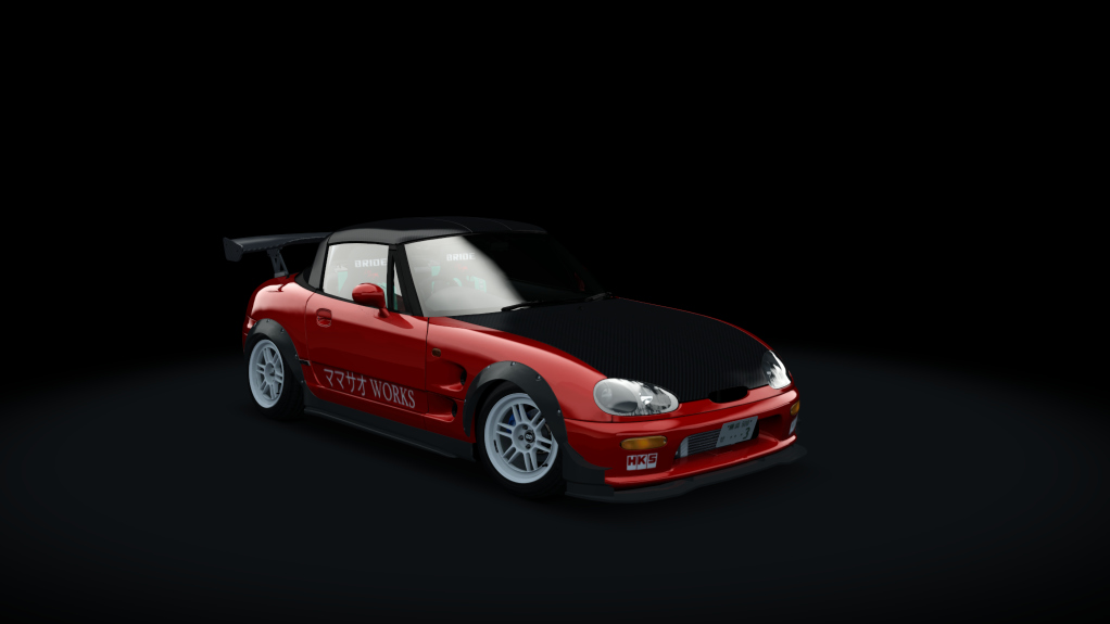 峠 Mamasao Works Suzuki Cappuccino v2 tweaked, skin Red no carbon