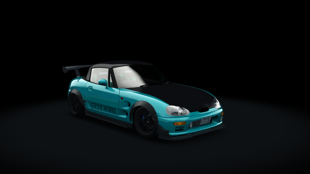 峠 Mamasao Works Suzuki Cappuccino v2 tweaked, skin teal