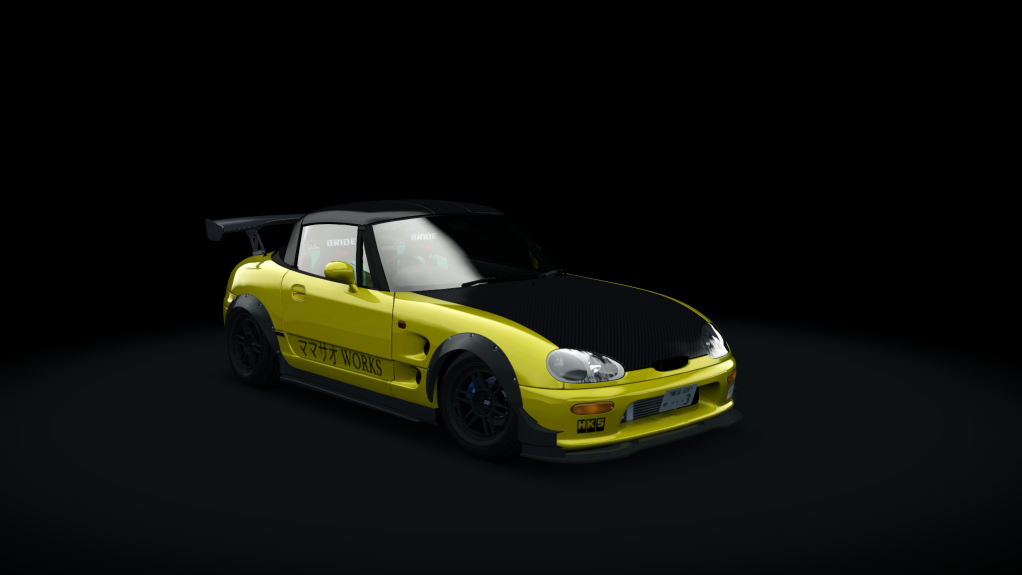 峠 Mamasao Works Suzuki Cappuccino v2 tweaked, skin yellow