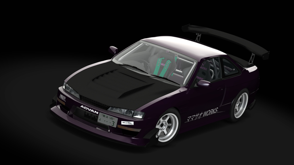 峠 Mamasao Works Nissan Silvia S14a, skin Midnight_Purple