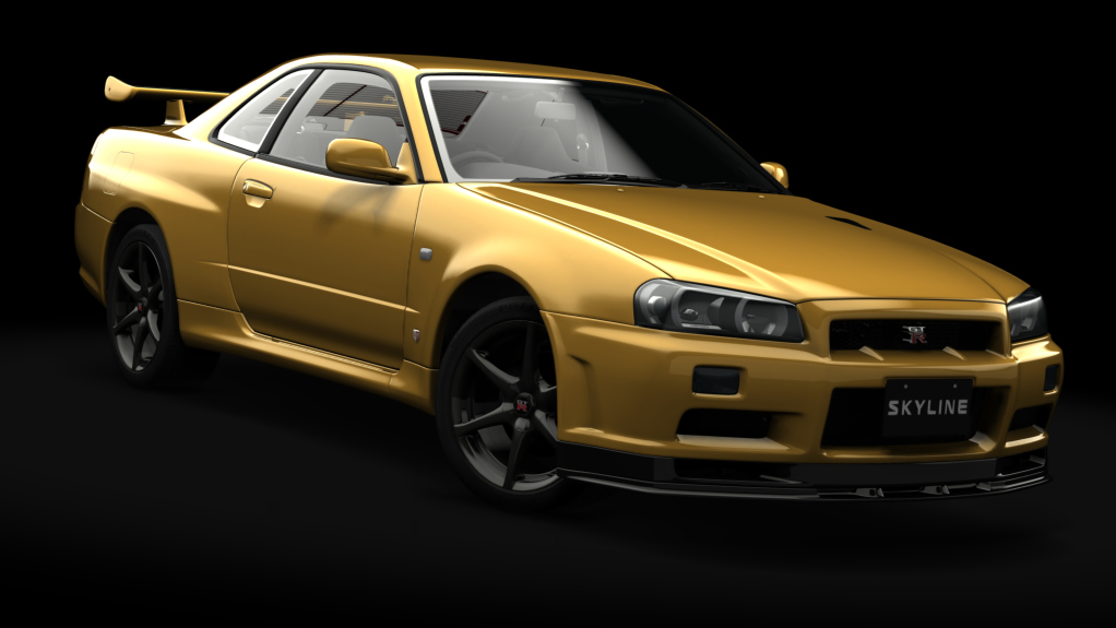 Nissan Skyline GT-R R34 V-Spec II Nür, skin lightning_yellow
