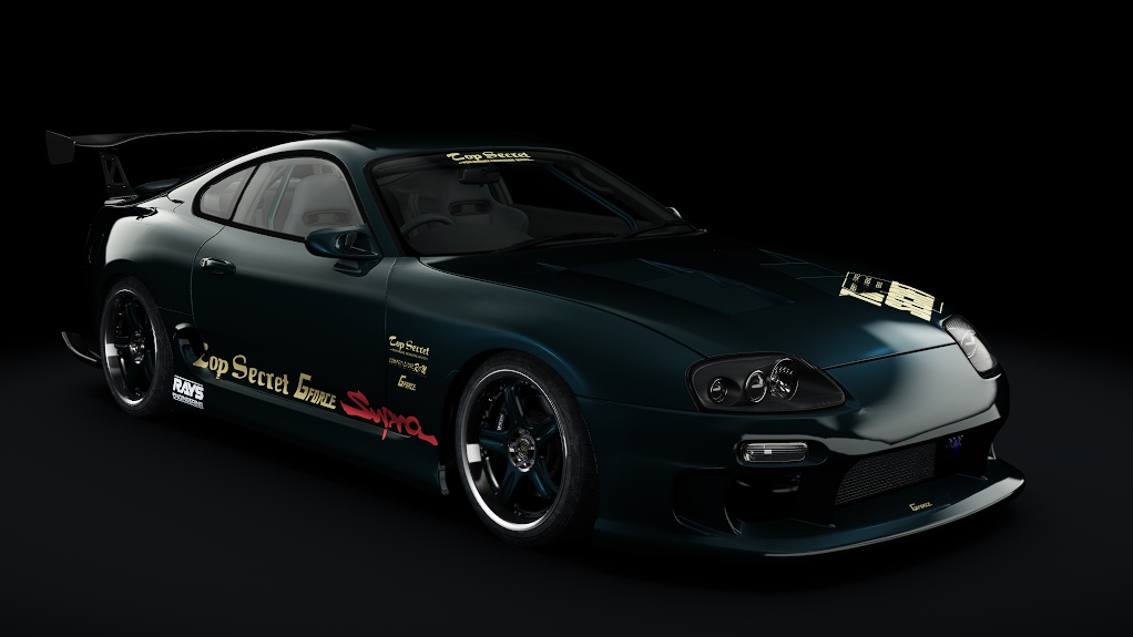 Toyota Supra Gforce Type III, skin 02_topsecret_95_green