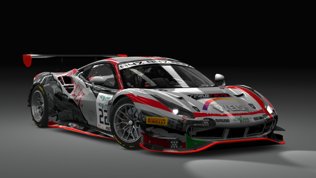 GT3 EVO - Ferrari 488 GT3 EVO 2020, skin #22 WTM Racing (2018)