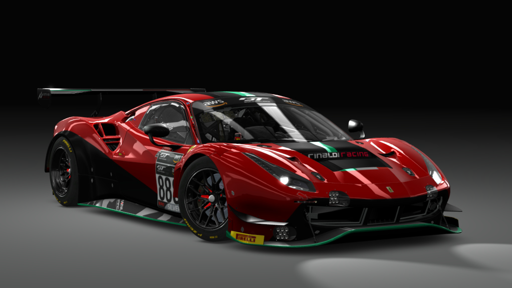 GT3 EVO - Ferrari 488 GT3 EVO 2020, skin #888 Rinaldi Racing