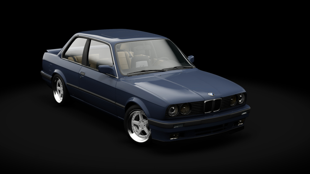 BMW 325i E30, skin Atlantisblau