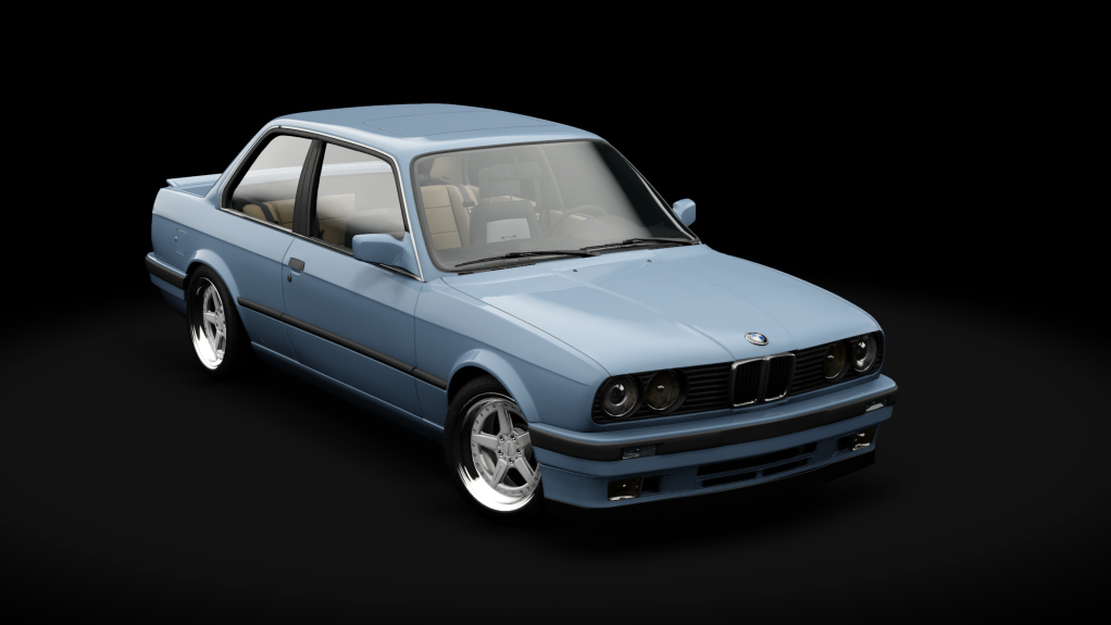 BMW 325i E30, skin Cirrusblau Metallic