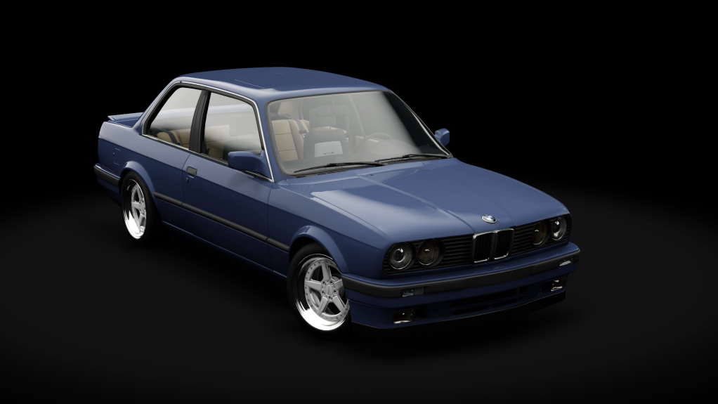 BMW 325i E30, skin Royalblau Metallic