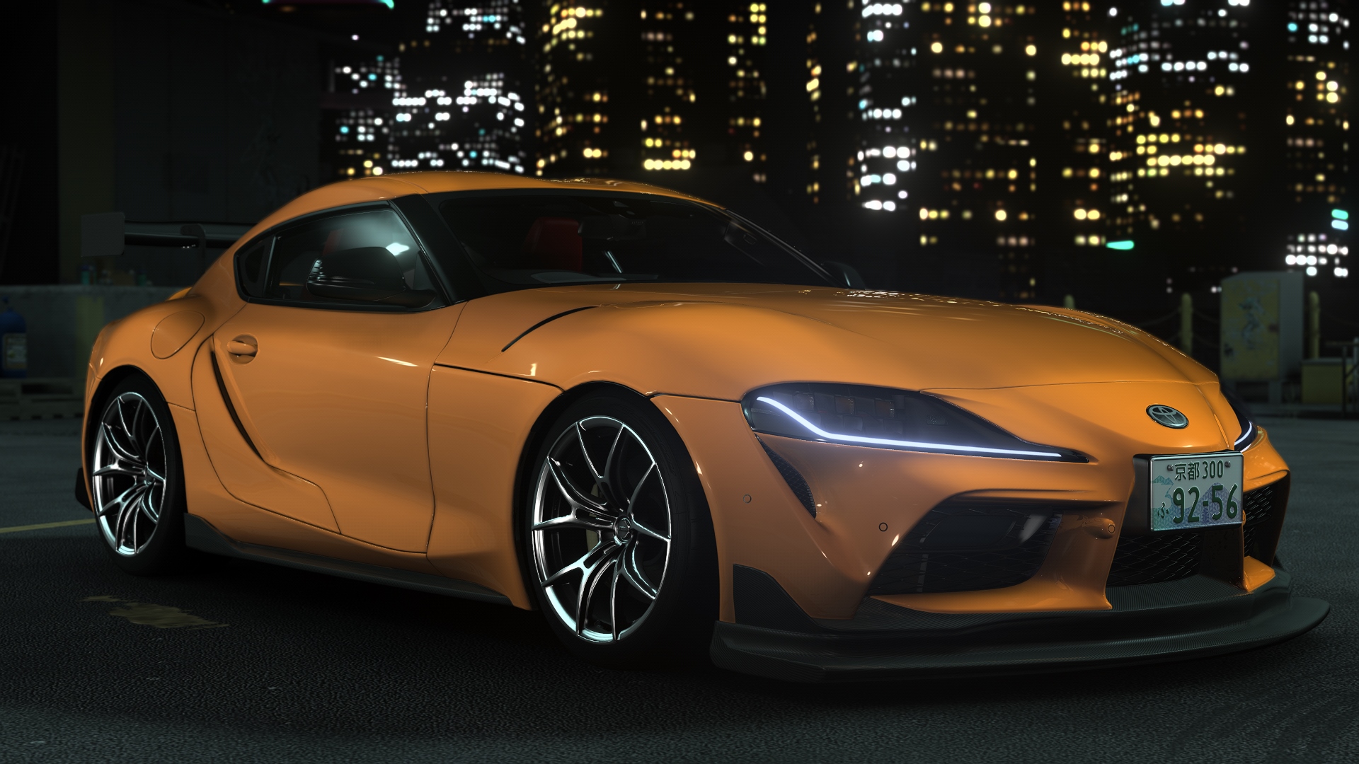 Toyota Supra A90 GTstreet, skin Fire_Orange