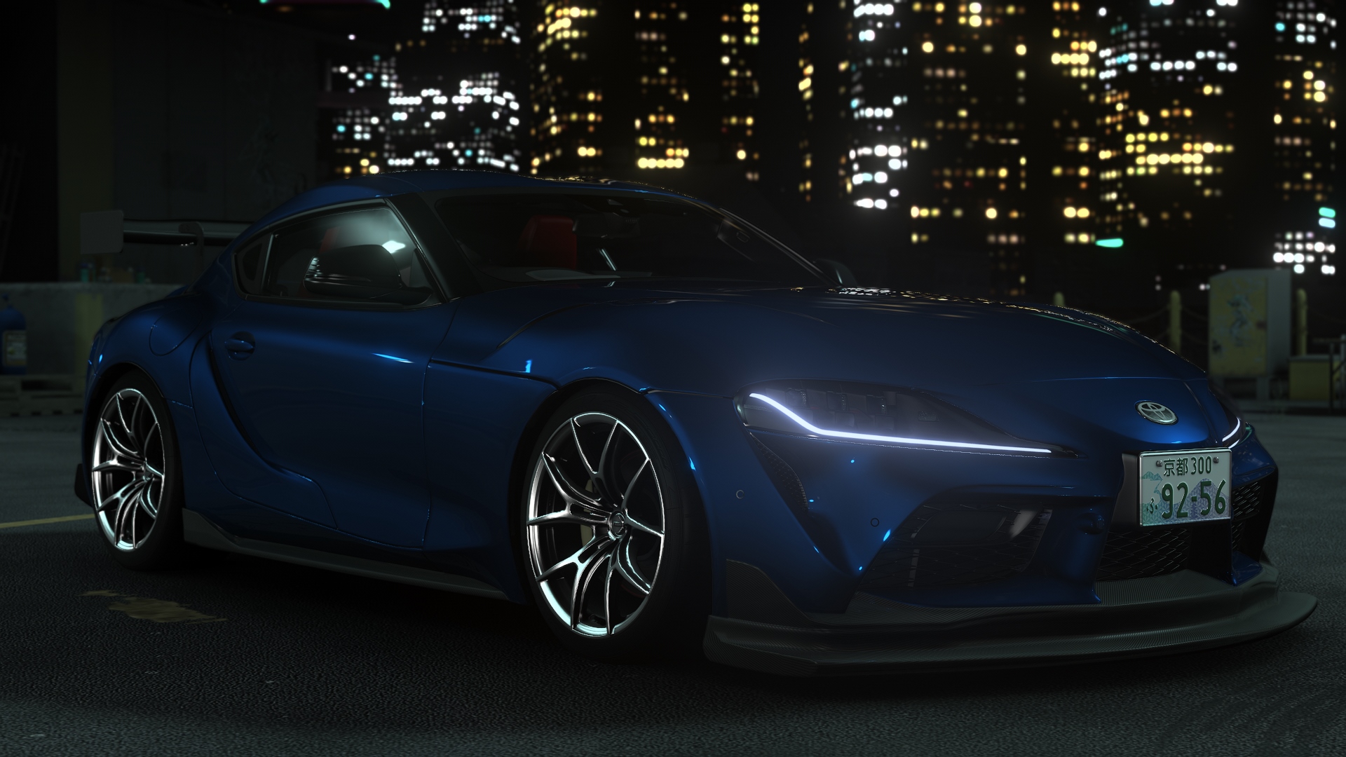 Toyota Supra A90 GTstreet, skin Tanazite_Blue_Metallic